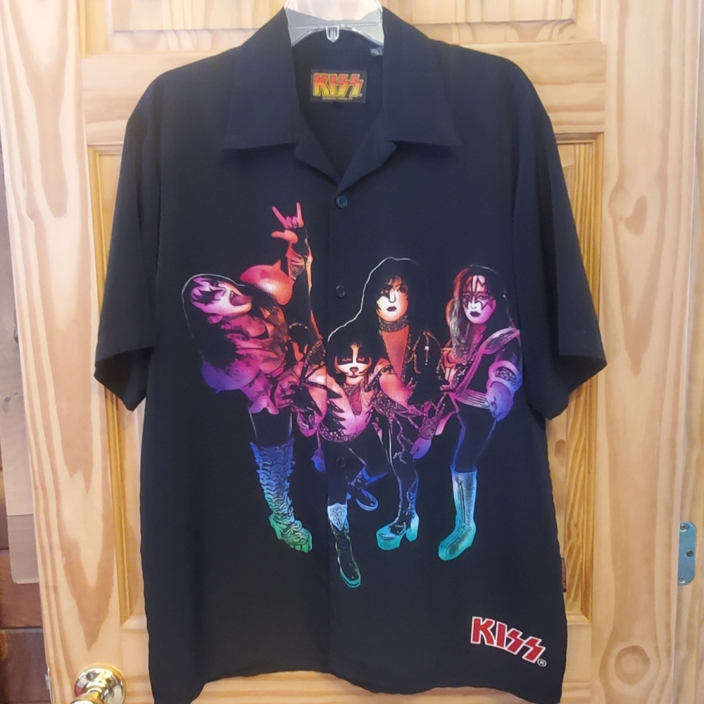 Kiss Rock Band Shirt Y2K Vintage 2002 Medium Gene Simmons